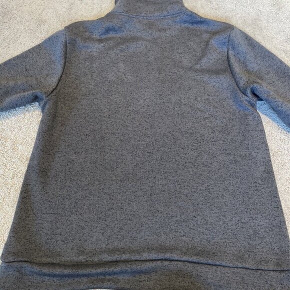 H2H Fleece Pullover Sweatshirt Men 2XL Gray Collared Buttons Outdoor Casual Dad - Picture 7 of 7